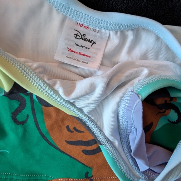 Hanna Andersson Disney Princess Girls Tiana Swim Tankini Bikini Bathing Suit - Picture 3 of 9